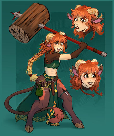 Character Page Commission (Original Design Not Mine) 2024